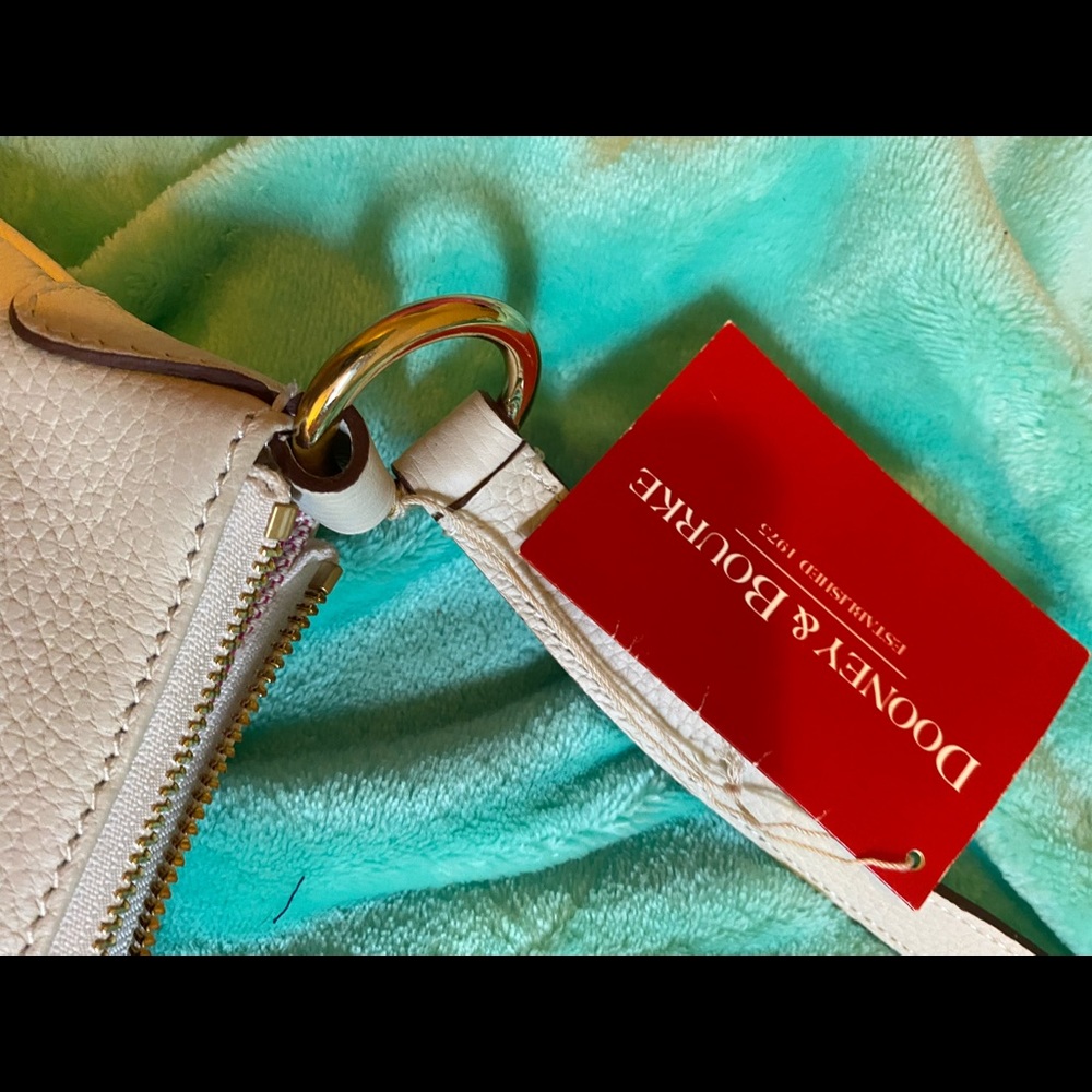 Dooney and Bourne white leather bag